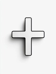 A symbol featuring rounded ends that signifies positivity and connection is showcased against a clean, unobtrusive background, ensuring visual clarity and allowing the design to stand out prominently