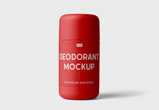 Standing Deodorant Bottle Mockup