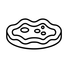 tide pool icon, tide pool line art - simple line art of tide pool, perfect for tide pool logos and icons and themed design 