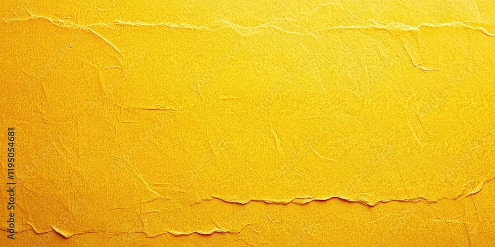 Poster textured bright yellow paper background with subtle creases and torn edges creating a warm and vibra