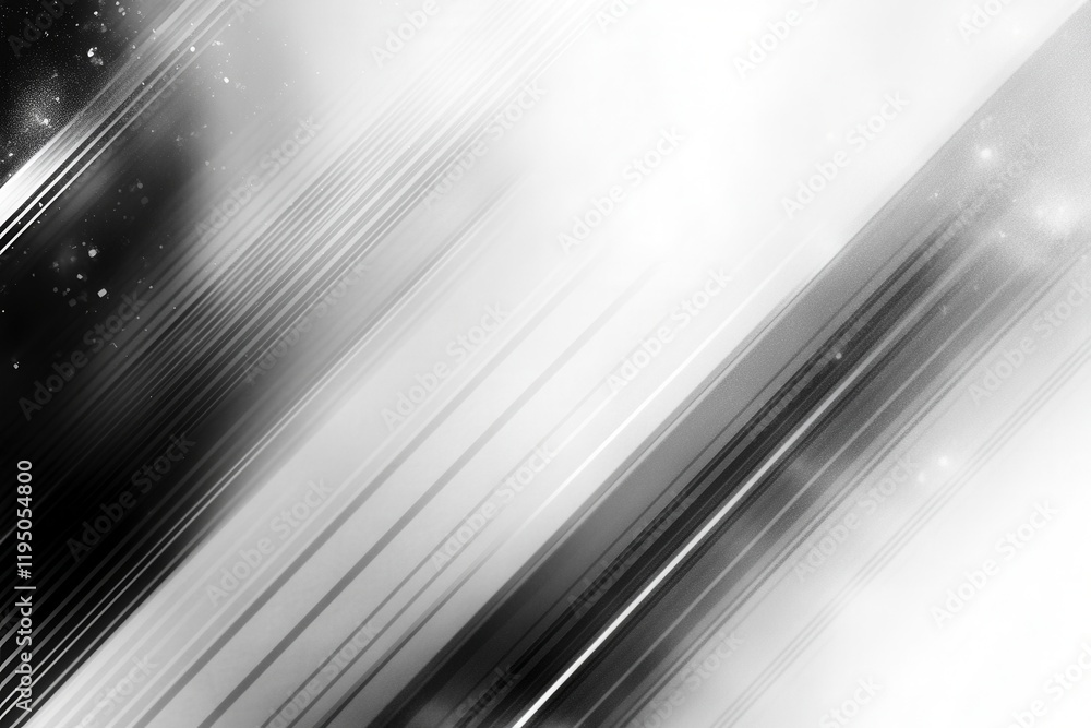 Poster simple white background with diagonal lines and effects