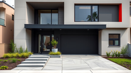Modern Architectural Home Exterior: Contemporary Design, Luxury Real Estate