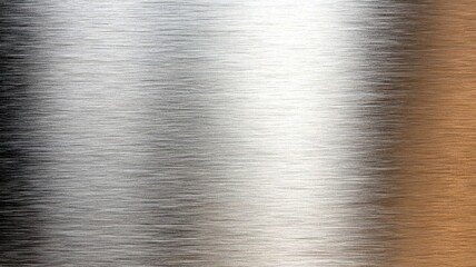 Brushed Metal Texture  Silver to Bronze Gradient Background