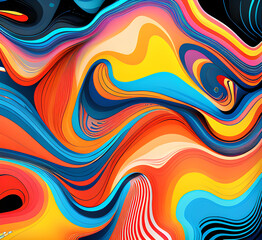 Fototapeta premium Abstract neon background color led artificial intelligence, bright colorful splashes, modern futuristic texture, canvas for background, Generative AI