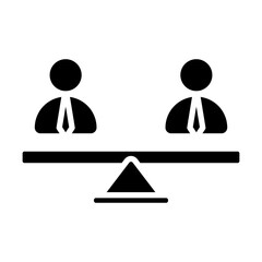 Equal Opportunities Vector Glyph Icon Design