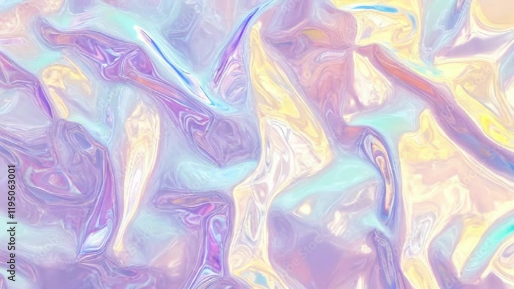 Poster iridescent abstract background with flowing pastel colors and dreamy patterns