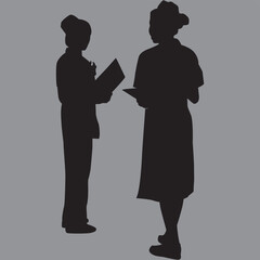silhouette of person silhouette, people, woman, couple, vector, love, 