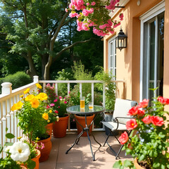 Fototapeta premium garden with flowers