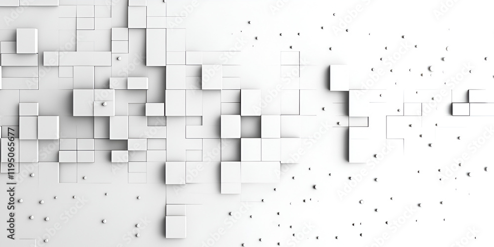 Poster abstract 3d cube pattern: a captivating abstract background featuring a mesmerizing array of 3d cube