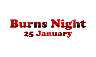 Burns night, robert burns day, 25 january