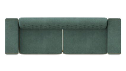 sofá verde elegante