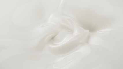 Freeze Motion of Whirling Cream , Close-up