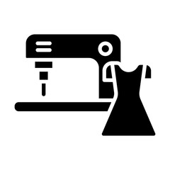 Dressmaking Vector Glyph Icon Design