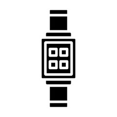 Watch Vector Glyph Icon Design