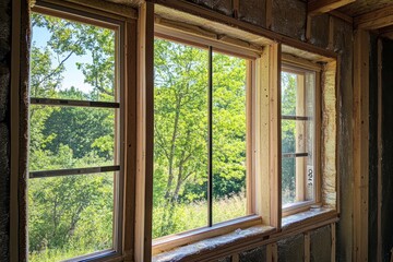 New Construction Home Windows with Nature View