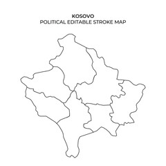 Outline of Kosovos political regions for mapping purposes