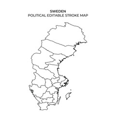 Outline of Swedens political regions for educational purposes