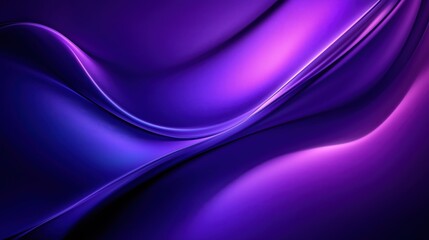 Obraz premium Elegant swirling purple abstract background with smooth gradient transitions and soft curves