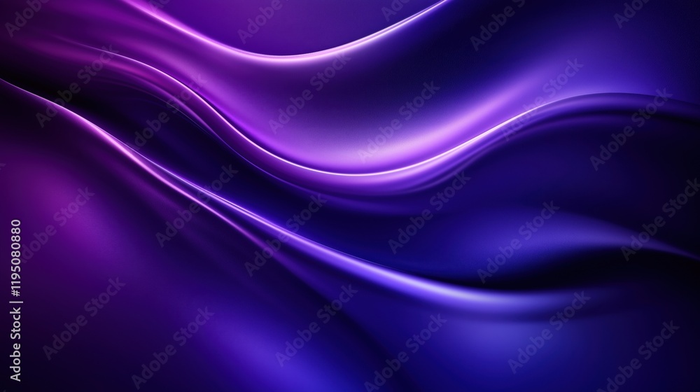 Aufkleber elegant swirling purple abstract background with smooth gradient transitions and soft curves