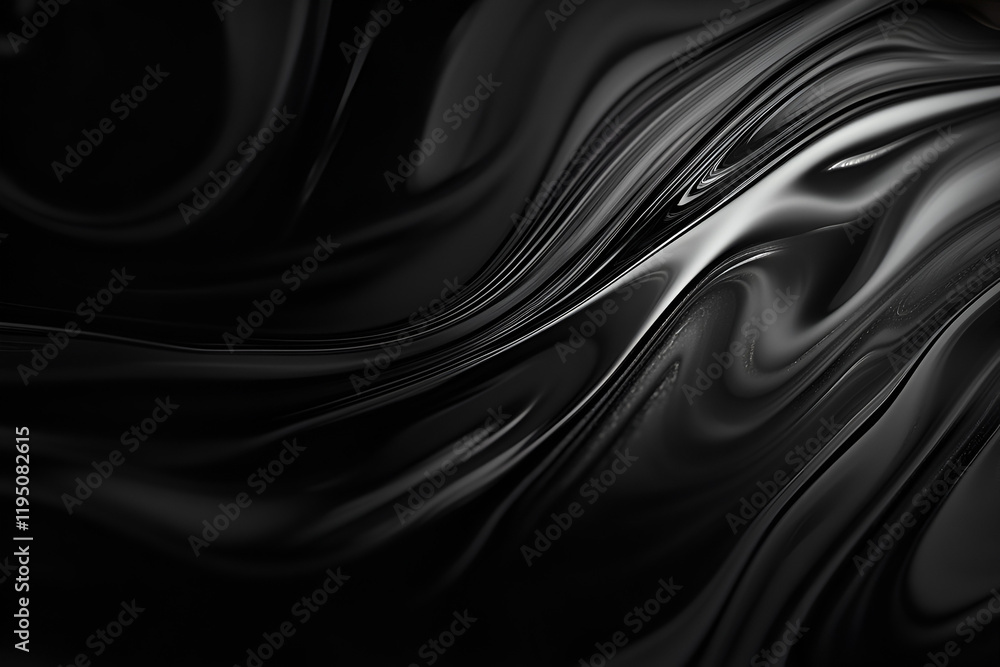 Aufkleber abstract liquid swirls: a captivating abstract design featuring swirling, flowing liquid in shades o