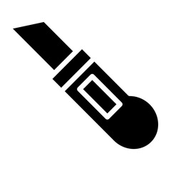 Cutter Vector Glyph Icon Design