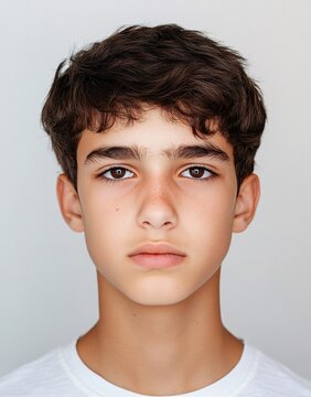 ID Photo for Passport : Italian teenager boy 7