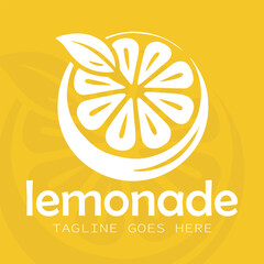 lemon-lime logo.  Abstract modern logo of lemon icons. 