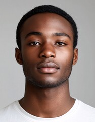 Obraz premium ID Photo for Passport : American young adult man 1