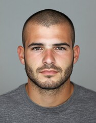 Obraz premium ID Photo for Passport : American adult man 11