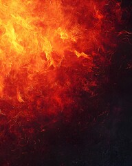 A glowing ember-like gradient of molten copper, bright orange, and deep red creating intense warmth.
