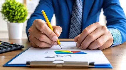 Professional Tax Day, Professional Explains Tax Concepts in Modern Office