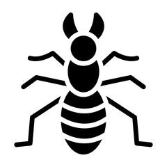 Termite Vector Glyph Icon Design