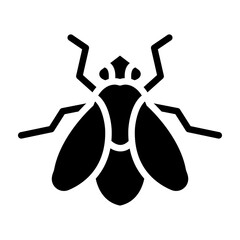 Fly Vector Glyph Icon Design