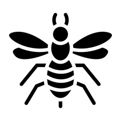 Hornet Vector Glyph Icon Design
