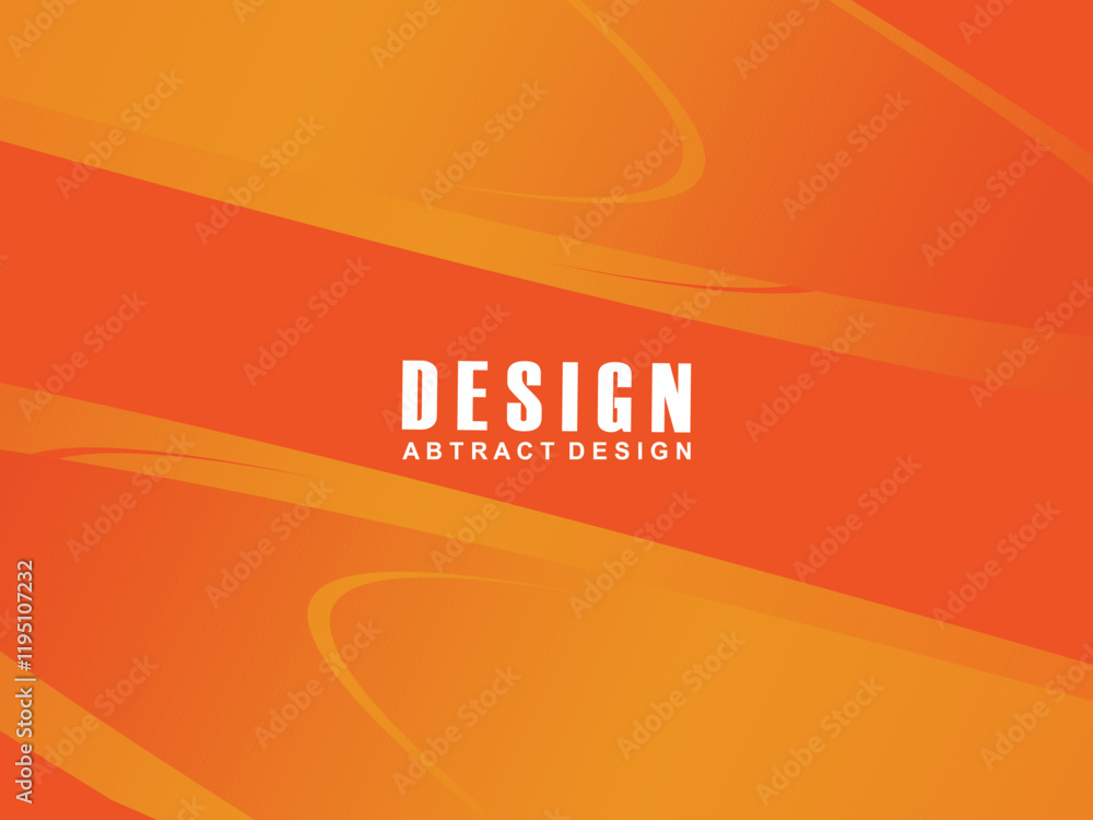 Fototapete abstract modern orange gradient wave background overlapping text space. modern concept. vector illus