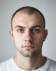 Fototapeta premium ID Photo for Passport : Russian young adult man 2