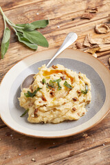 Mashed Potato and Mushrooms