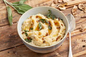 Mashed Potato and Mushrooms