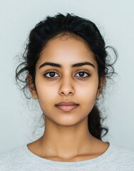 ID Photo for Passport : Indian young adult woman 5