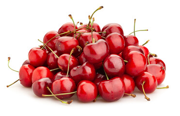 cherry path isolated on white