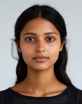 ID Photo for Passport : Indian teenager girl 8