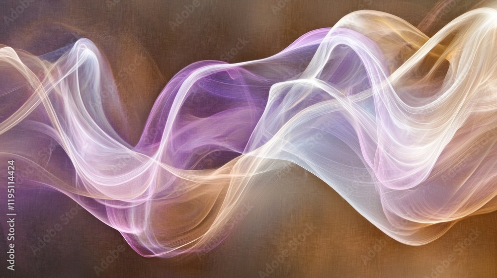 Poster Warm mocha mousse swirls intertwine elegantly, crafting a mesmerizing flow that evokes a sense of tranquility and creativity, inviting the viewer to explore deeper