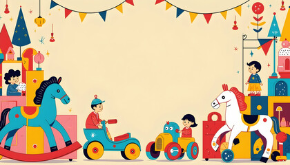 Obraz premium Background of vintage toy