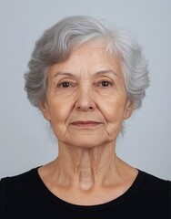 ID Photo for Passport : Brazilian elderly woman 5