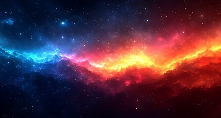 Obraz premium A Colorful Light in Space