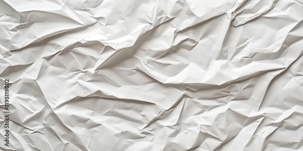 Aufkleber crumpled white paper texture with varying shadows and folds creates depth on a light backdrop ideal 