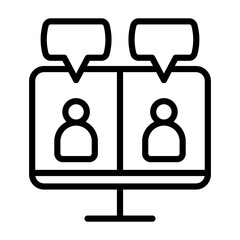 Virtual Communication Icon