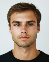 Naklejka premium ID Photo for Passport : Australian young adult man 2