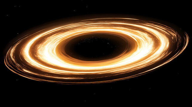 Galaxy 3d illustration creative design, black hole in universe. ring galaxy in space. Starbright. Illustration