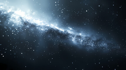Obraz premium Long exposure photo of milky way galaxy with stars and dust. Starbright. Illustration